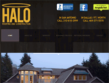 Tablet Screenshot of haloroofingandconstruction.com